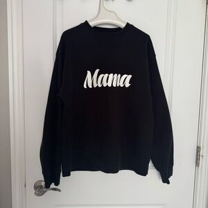 BRUNETTE The Label The "MAMA" Classic Crew Neck Sweatshirt size M